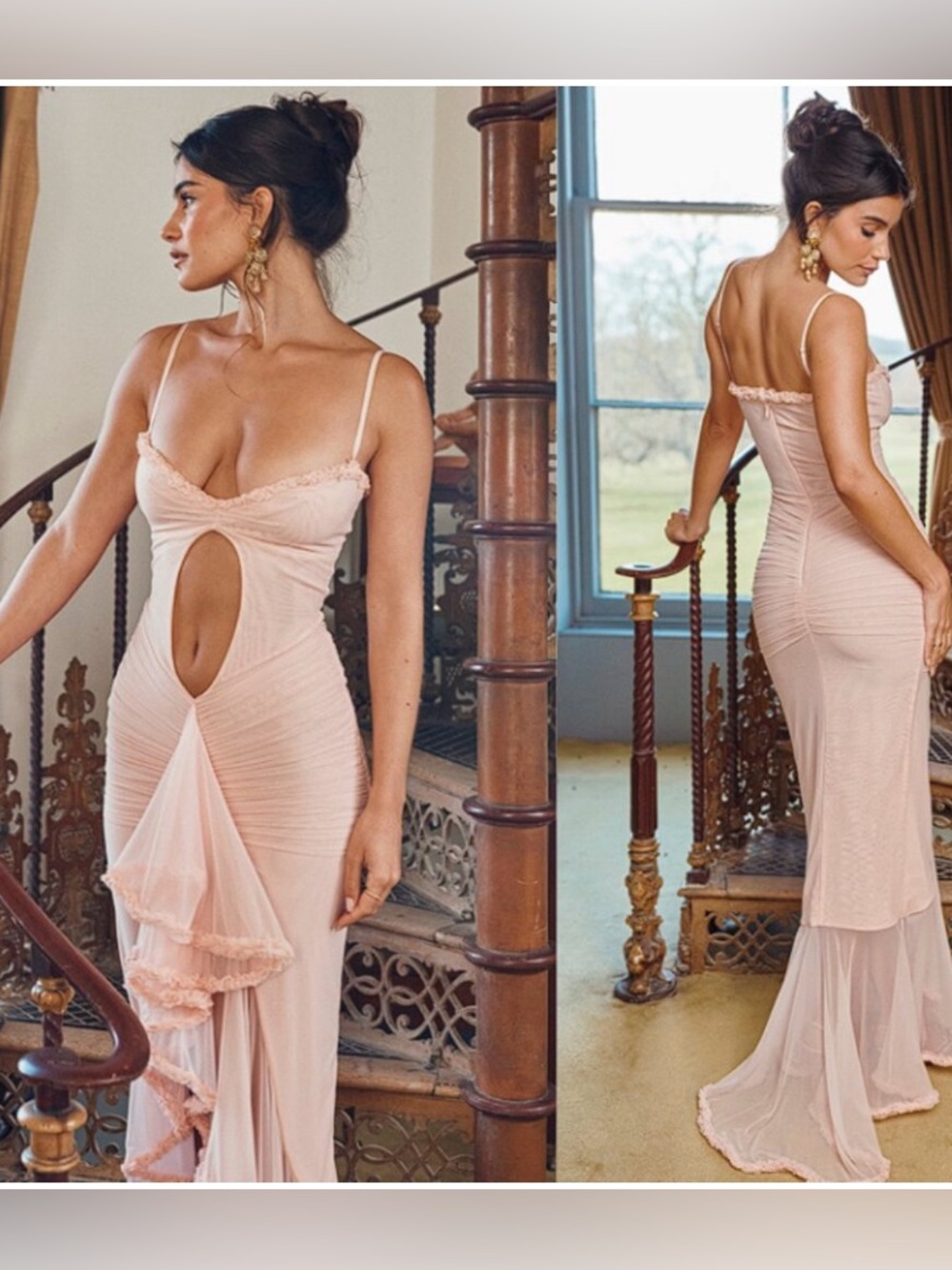 ISO House of CB Blush Gabriella Maxi Dress